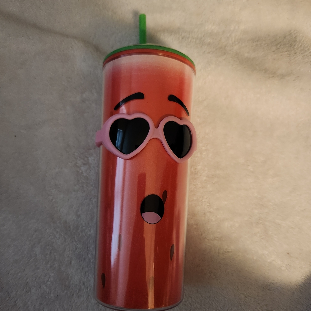 Watermelon Tumbler with Heart Sunglasses / Cool Gear Brand■ Nbnt